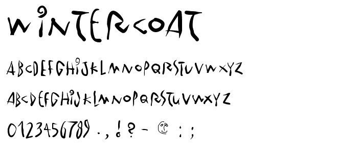 WinterCoat font
