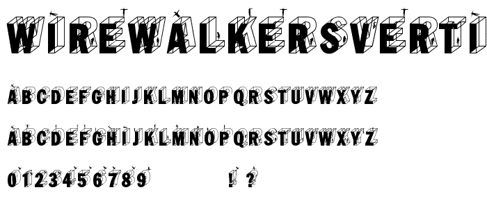 WirewalkersVertigo font