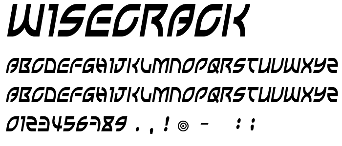 Wisecrack font