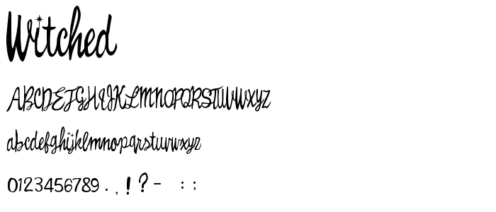Witched font
