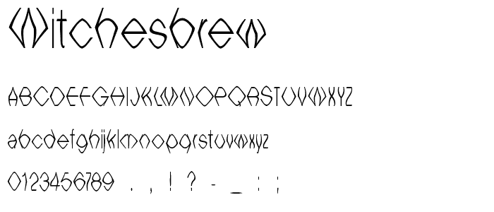 WitchesBrew font