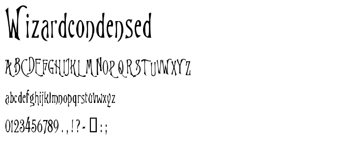 WizardCondensed font