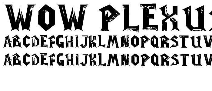 WoW-plexus font