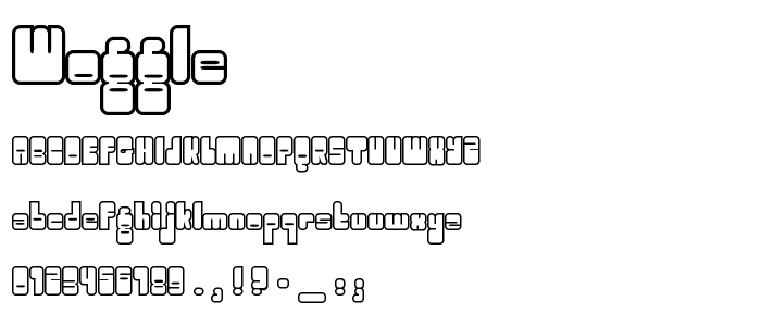 Woggle font