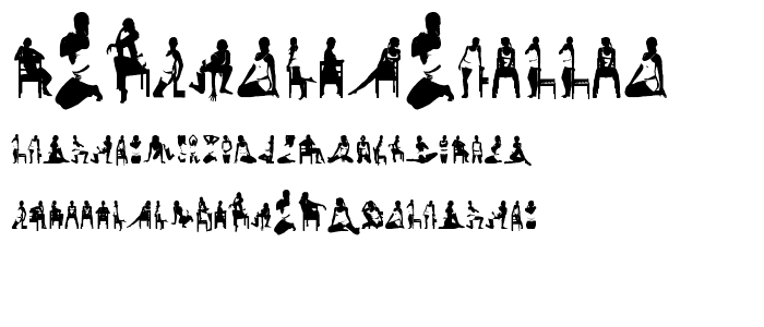 WomanSilhouettes font