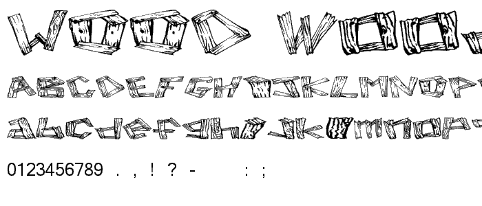 Wood 2 font