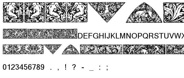 Woodcut1 font