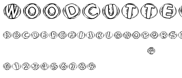 WoodcuttedCapsFS font