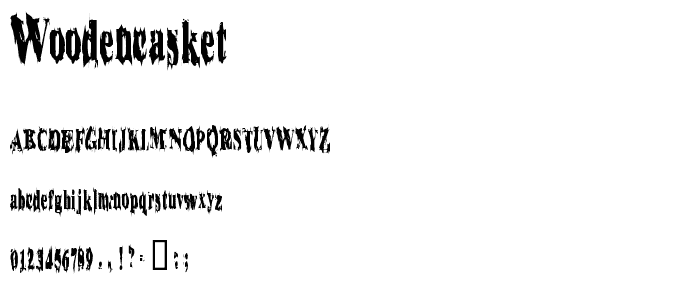 WoodenCasket font