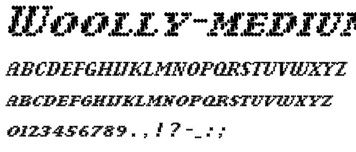 Woolly Medium font