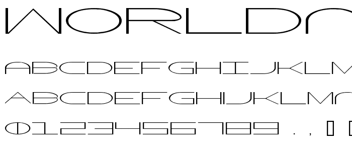 WorldNet font