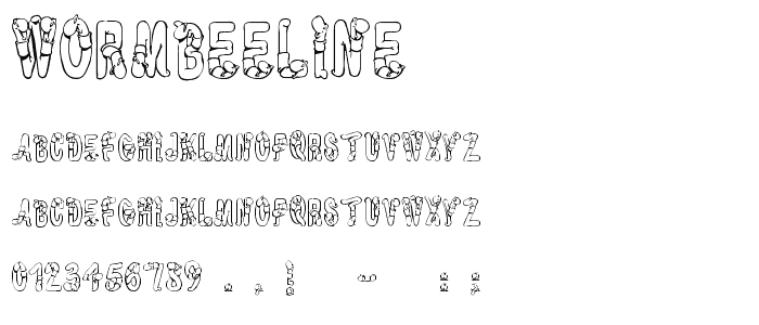 WormBeeline font