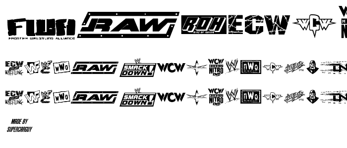 Wrestling Logos font