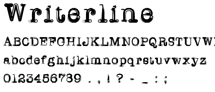 WriterLine font
