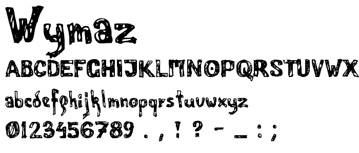 Wymaz font