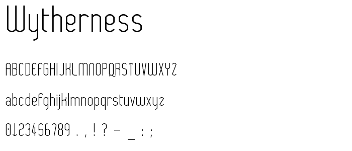 Wytherness font