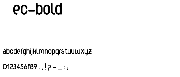 wec-Bold font