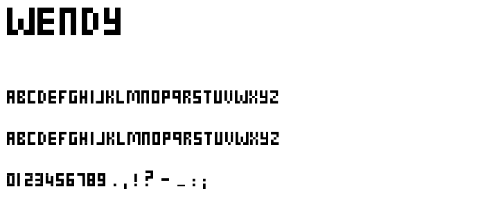 wendy font