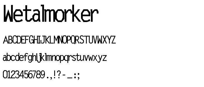 wetalmorker font