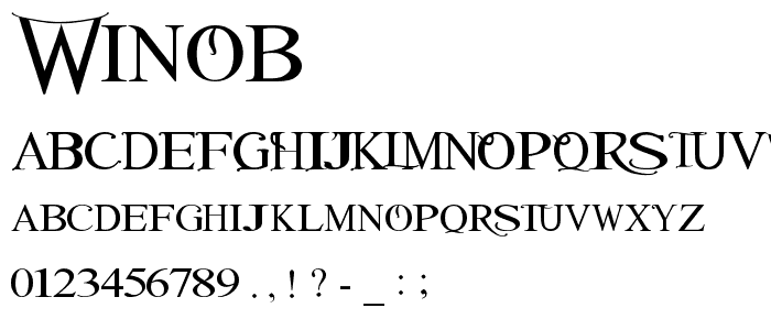 winob font