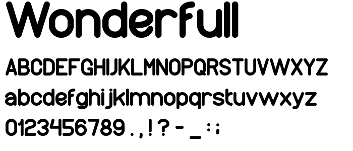 wonderfull font