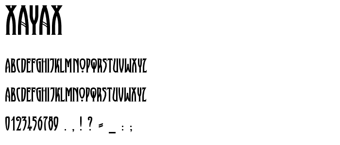 XAyax font