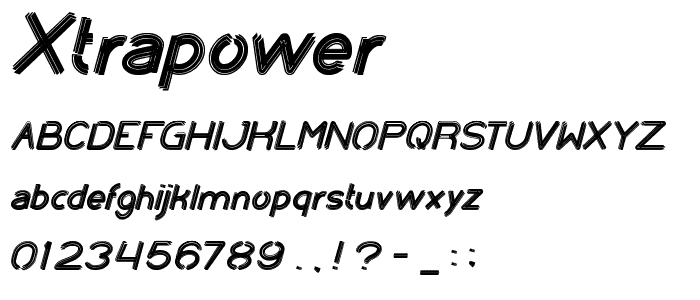 XTRAPOWER font