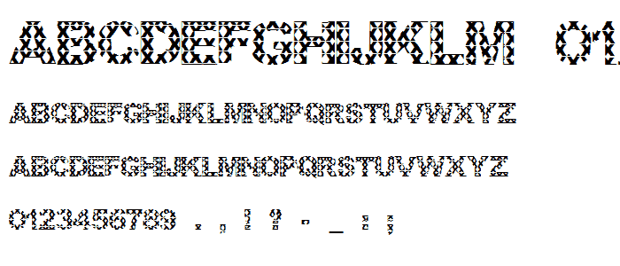 XXX font