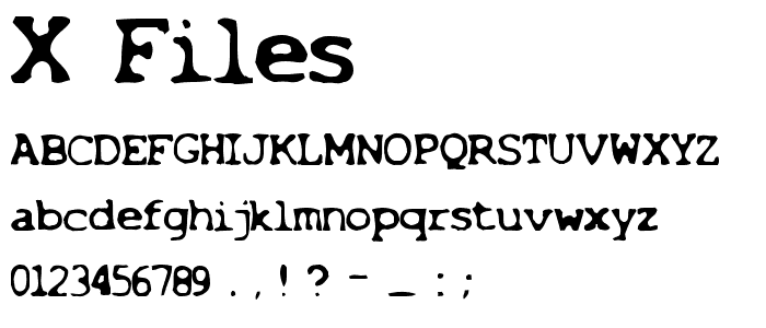 X-Files font