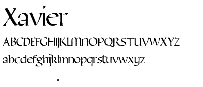 Xavier font