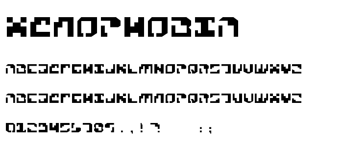 Xenophobia font