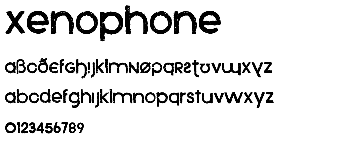 Xenophone font