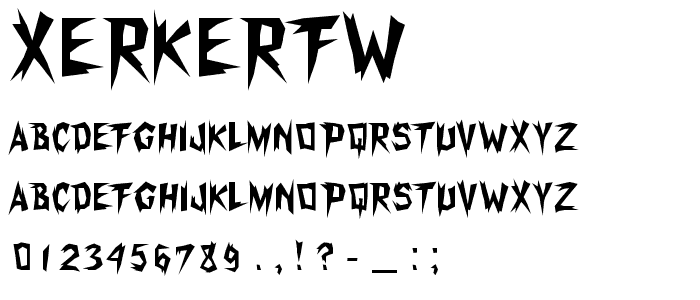 XerkerFW font