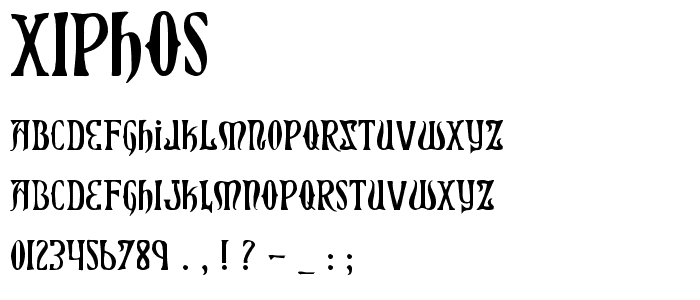 Xiphos font