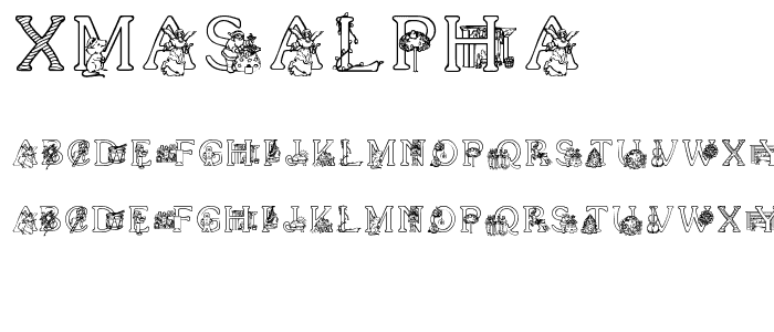 XmasAlpha font