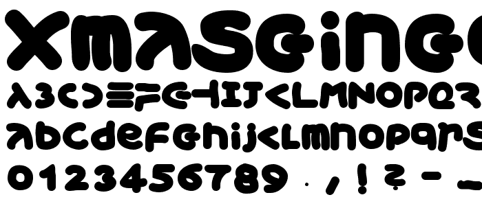 XmasGingerbread font