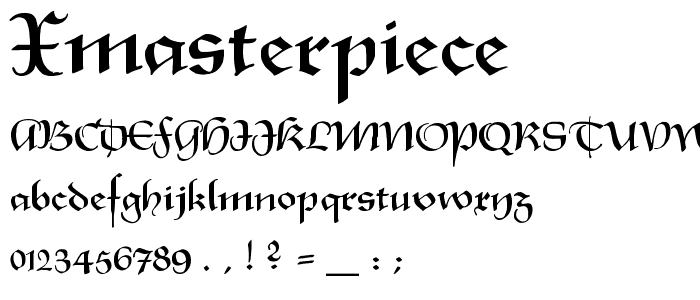 XmasTerpiece font
