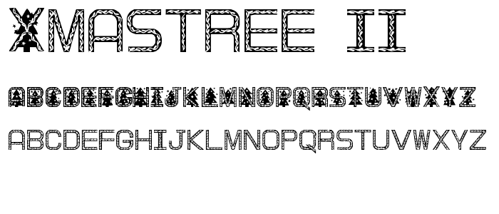 XmasTree II font