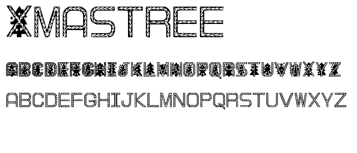 XmasTree font