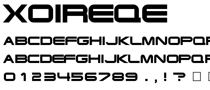 Xoireqe font