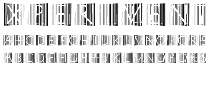 XperimentypoStripes-Two font