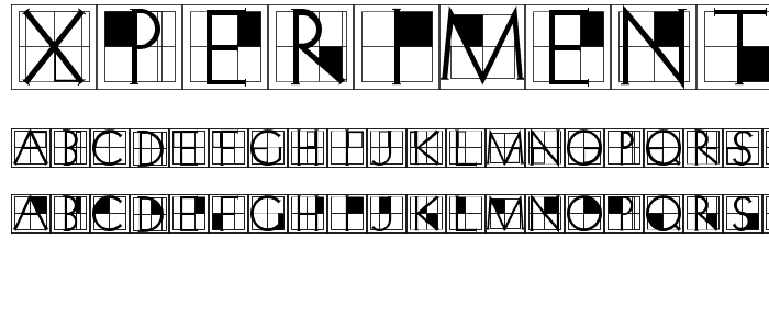 XperimentypoThree-Crazy font