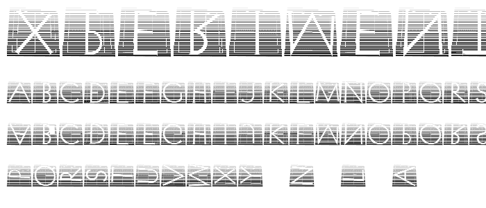 XperimentypoTwoStripes font