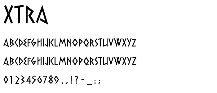 Xtra font