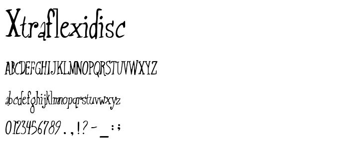 Xtraflexidisc font