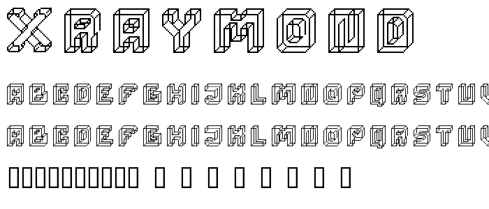 xraymond font