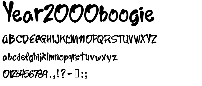 Year2000Boogie font