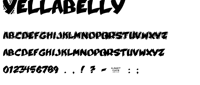 YellaBelly font