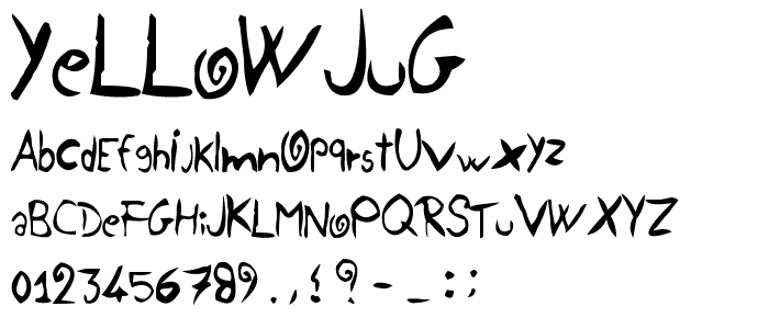 YellowJug font