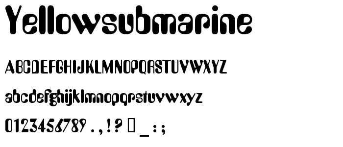 YellowSubmarine font